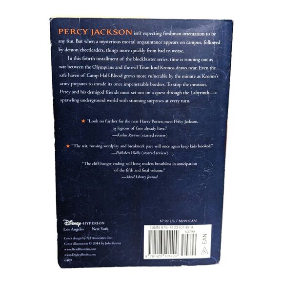 The Battle of the Labyrinth Percy Jackson & The Olympians Book 4 Paperback - Picture 2 of 3